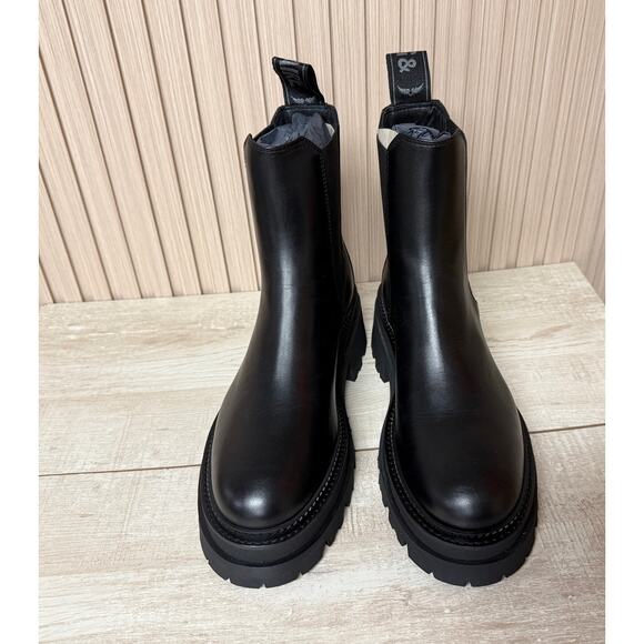 Zadig & Voltaire Ride Chelsea Semy-Shiny Calfskin Womens Boots MSRP $648 New - Picture 5 of 13